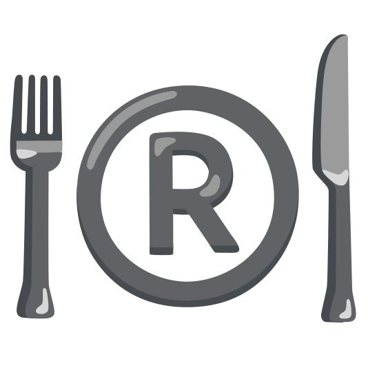 knife fork plate registered