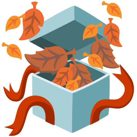 gift fallen leaf