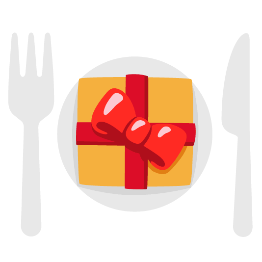 gift knife fork plate