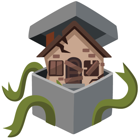 gift derelict house building