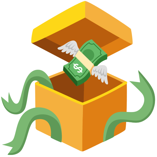 gift money with wings