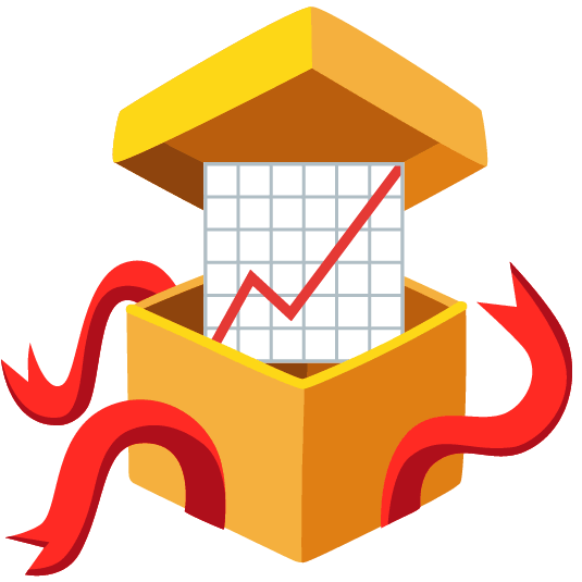 gift chart with upwards trend