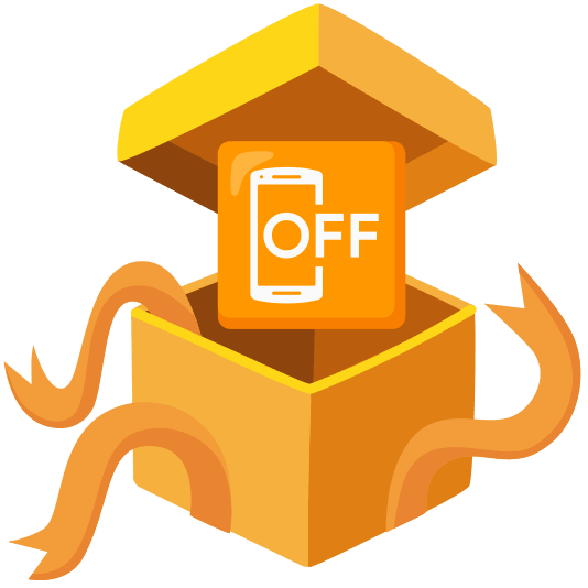 gift mobile phone off