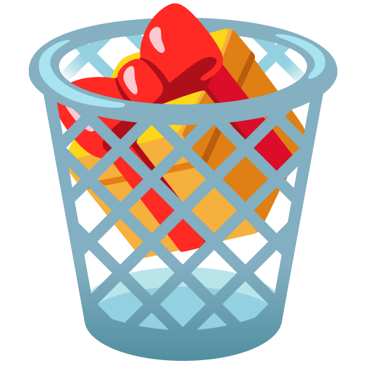gift wastebasket