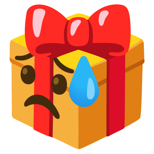 gift disappointed relieved