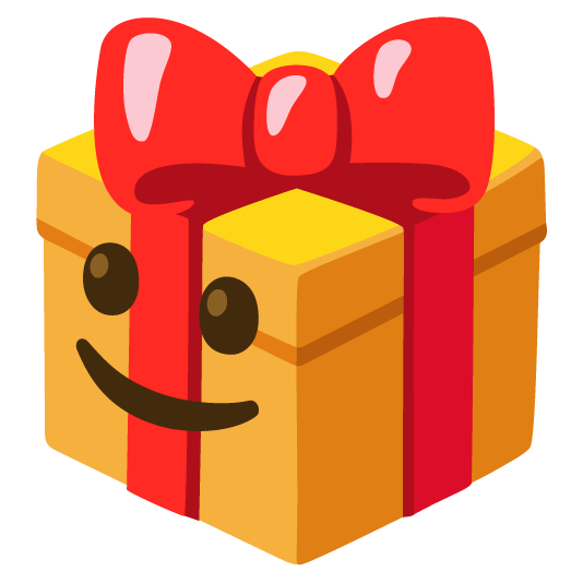 gift slightly smiling face