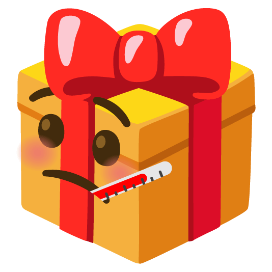 gift face with thermometer