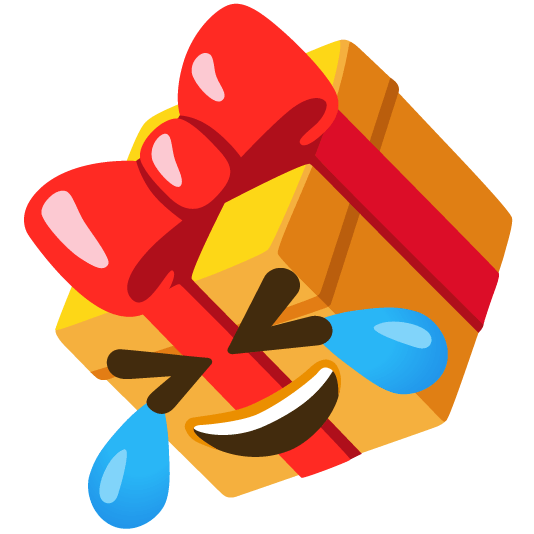 gift rolling on the floor laughing