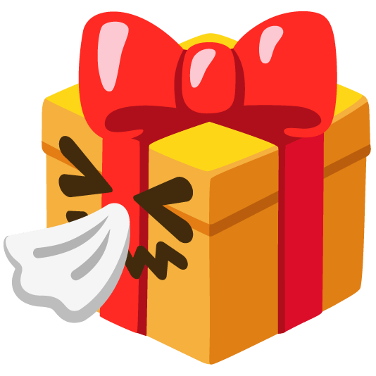 gift sneezing face