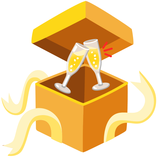 gift clinking glasses