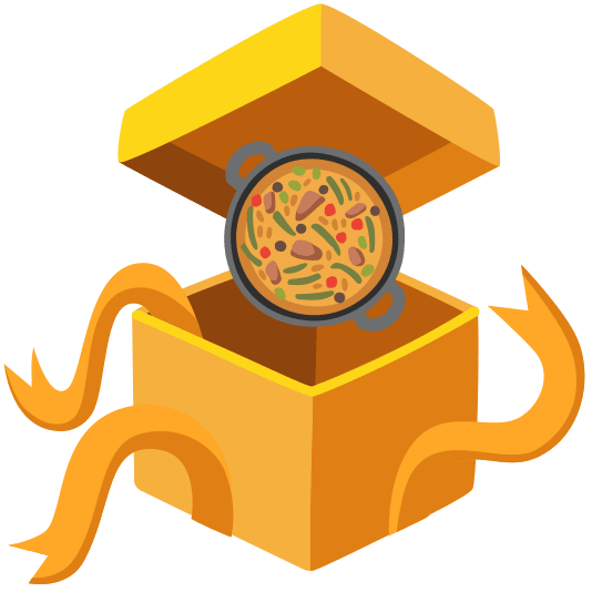 gift shallow pan of food