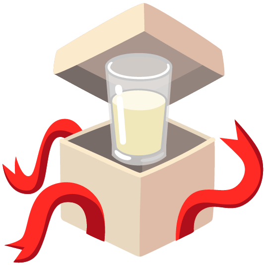 gift glass of milk