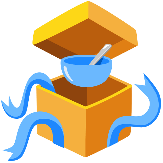 gift bowl with spoon