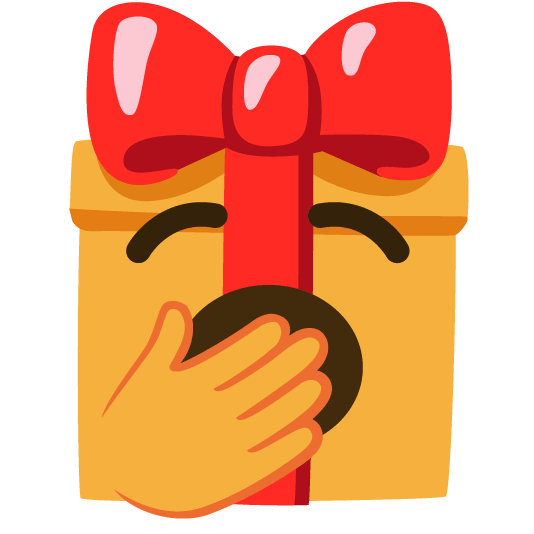 gift yawning face