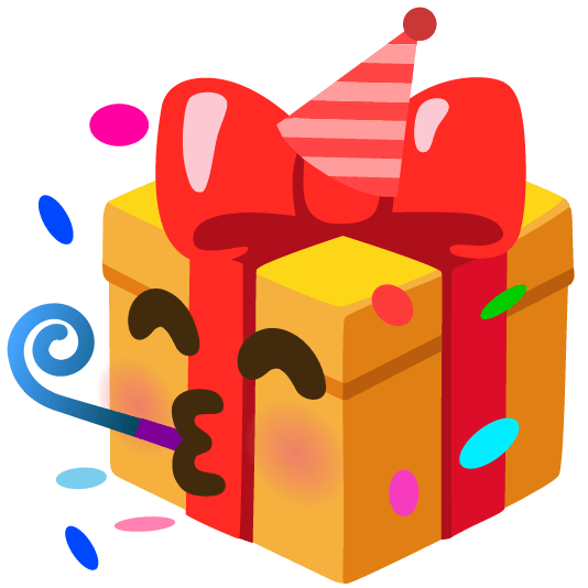 gift partying face