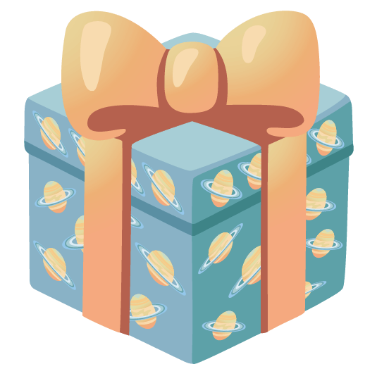 gift ringed planet