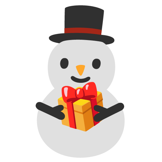 gift snowman without snow