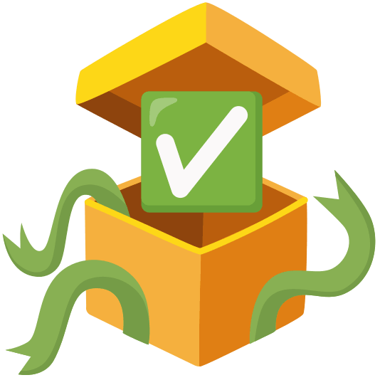 gift white check mark