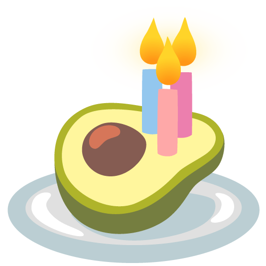 birthday avocado