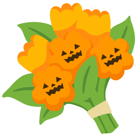 jack o lantern bouquet