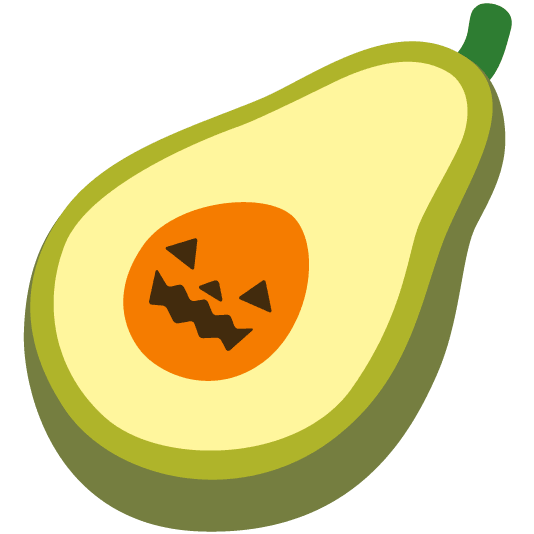 jack o lantern avocado
