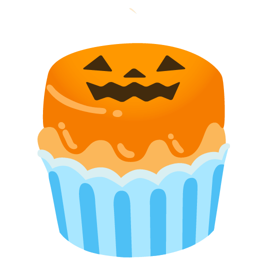 jack o lantern cupcake