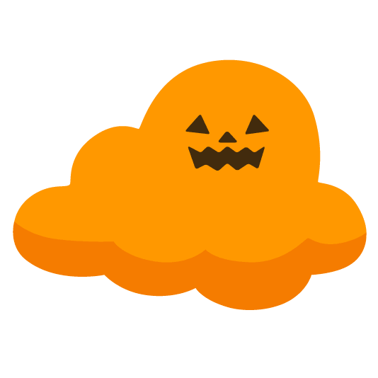 jack o lantern cloud