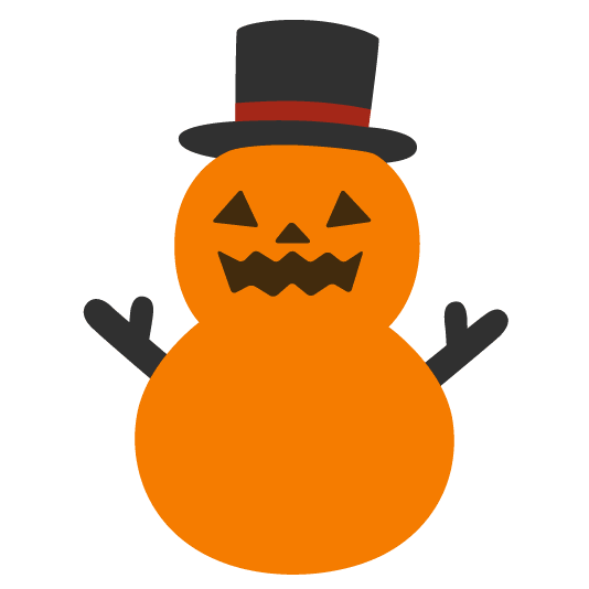 jack o lantern snowman without snow