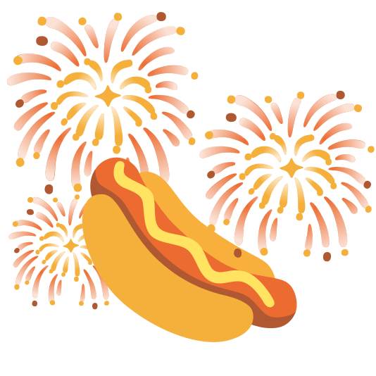 fireworks hotdog