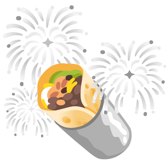 fireworks burrito