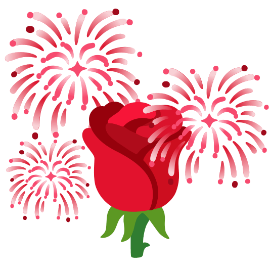 fireworks rose
