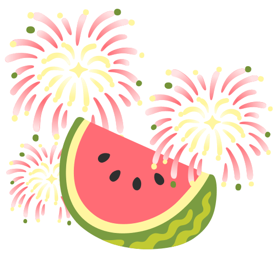 fireworks watermelon