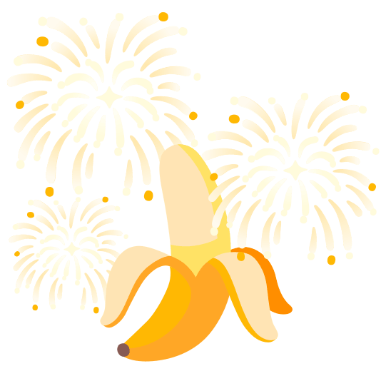 fireworks banana