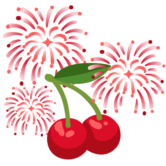 fireworks cherries
