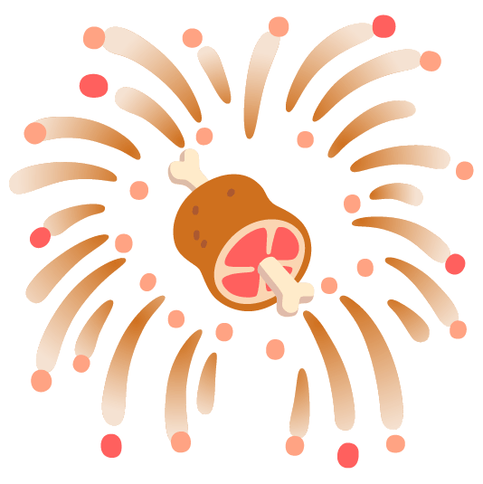 fireworks meat on bone