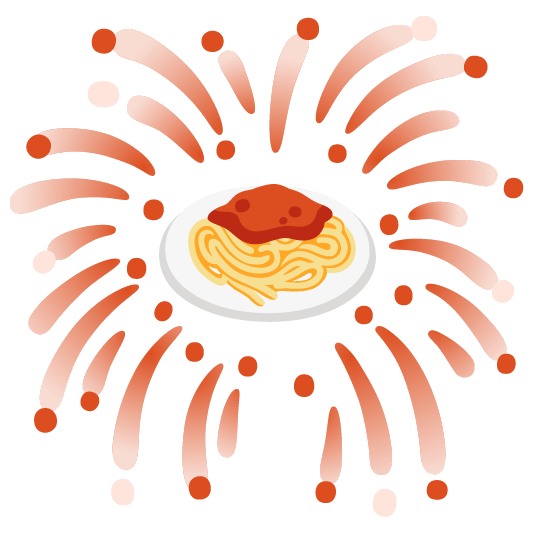 fireworks spaghetti