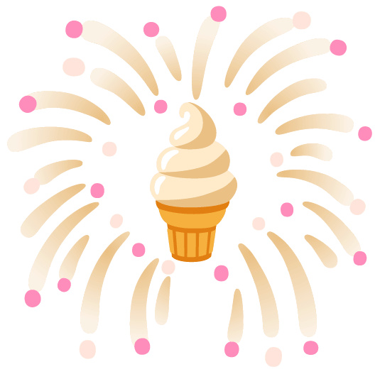 fireworks icecream