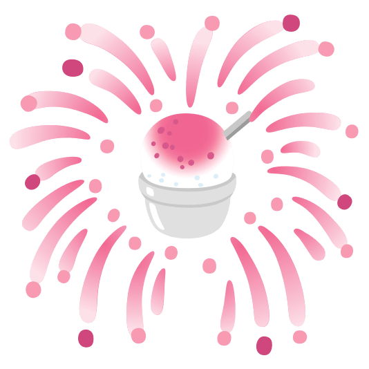 fireworks shaved ice
