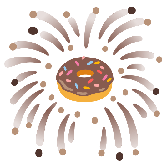 fireworks doughnut