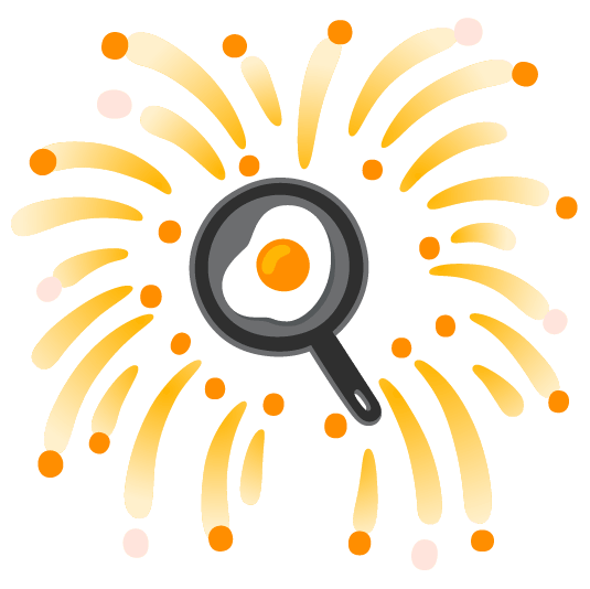 fireworks fried egg