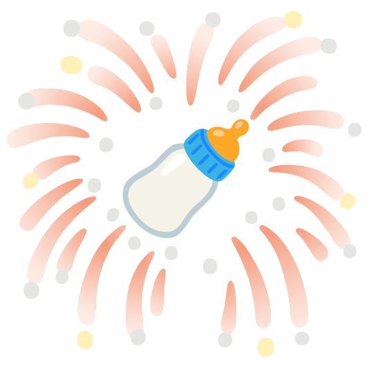 fireworks baby bottle