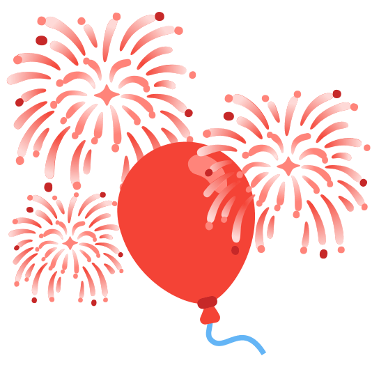 fireworks balloon