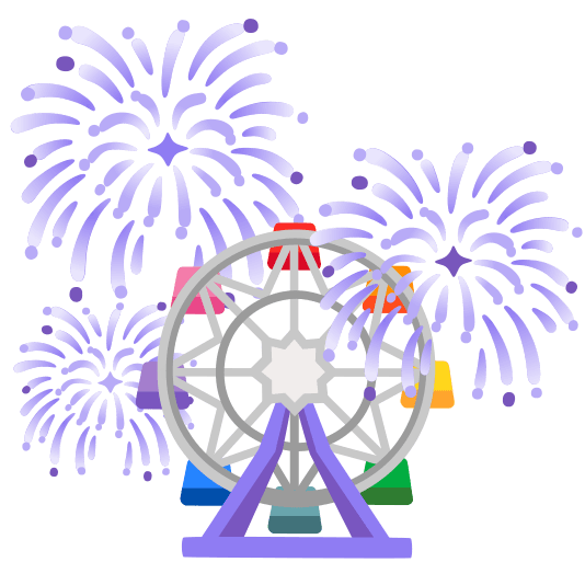 fireworks ferris wheel