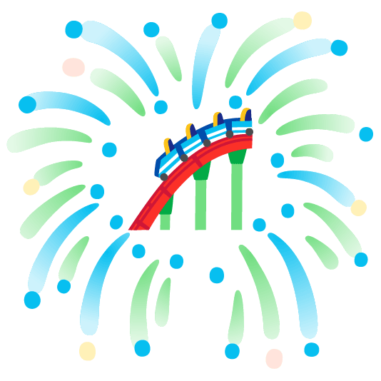 fireworks roller coaster