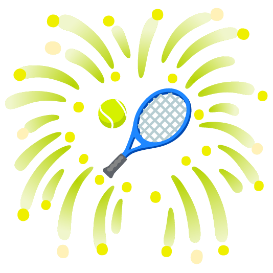 fireworks tennis