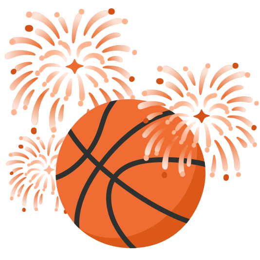 fireworks basketball