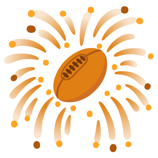 fireworks rugby football