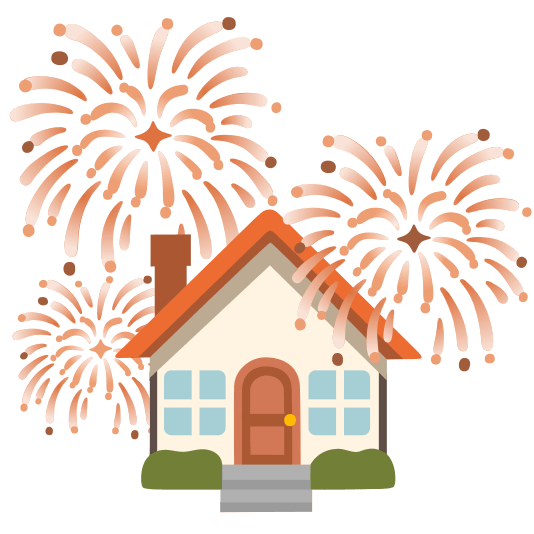 fireworks house