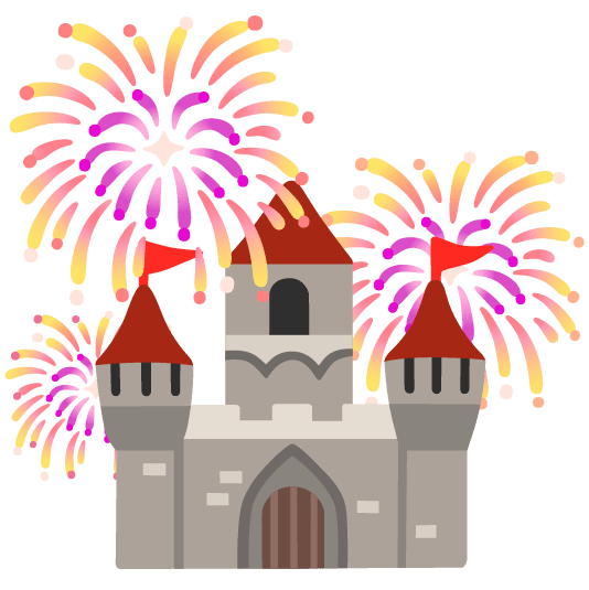 fireworks european castle