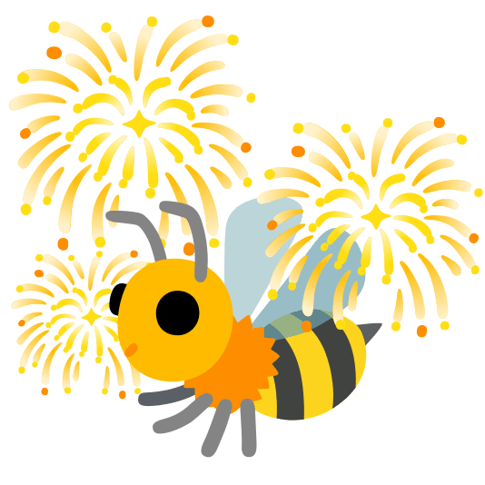 fireworks bee